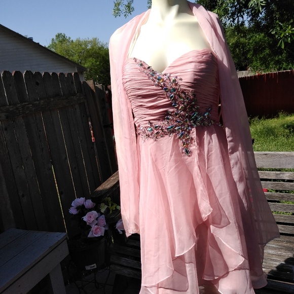 Prom May queen couture USA pink dress - Picture 6 of 8